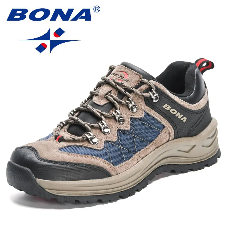 BONA New Designers túracipő, trekking cipő, férfi cipő, férfi túra- és sétálócipő, Mansculino horgász-, kemping- és futócipő