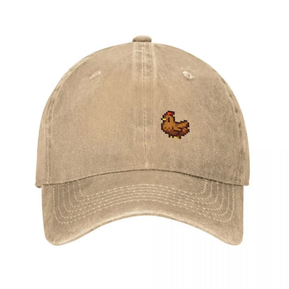 Stardew Valley Chickens Baseball Cap Rugby Wild Ball Hat Anime Luxury Brand Men Women's