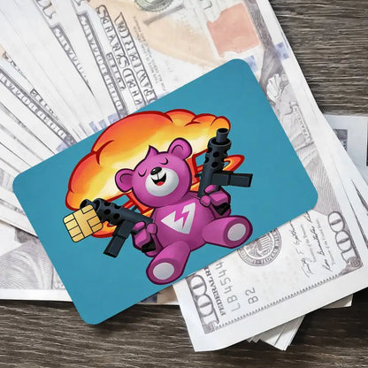 Pegatinas de tarjeta de juego Cuddle Team Leader Fortnite para tarjeta bancaria, película protectora impermeable adhesiva, regalo sorpresa