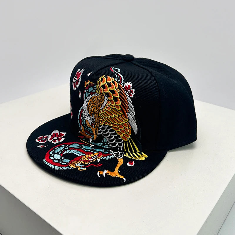 Bonés de Basebol com Bordado de Padrão China Chic, Respiráveis, Novos, Unissexo, Estilo Étnico, com Pala, Versáteis, Proteção Solar, Moda Hip Hop