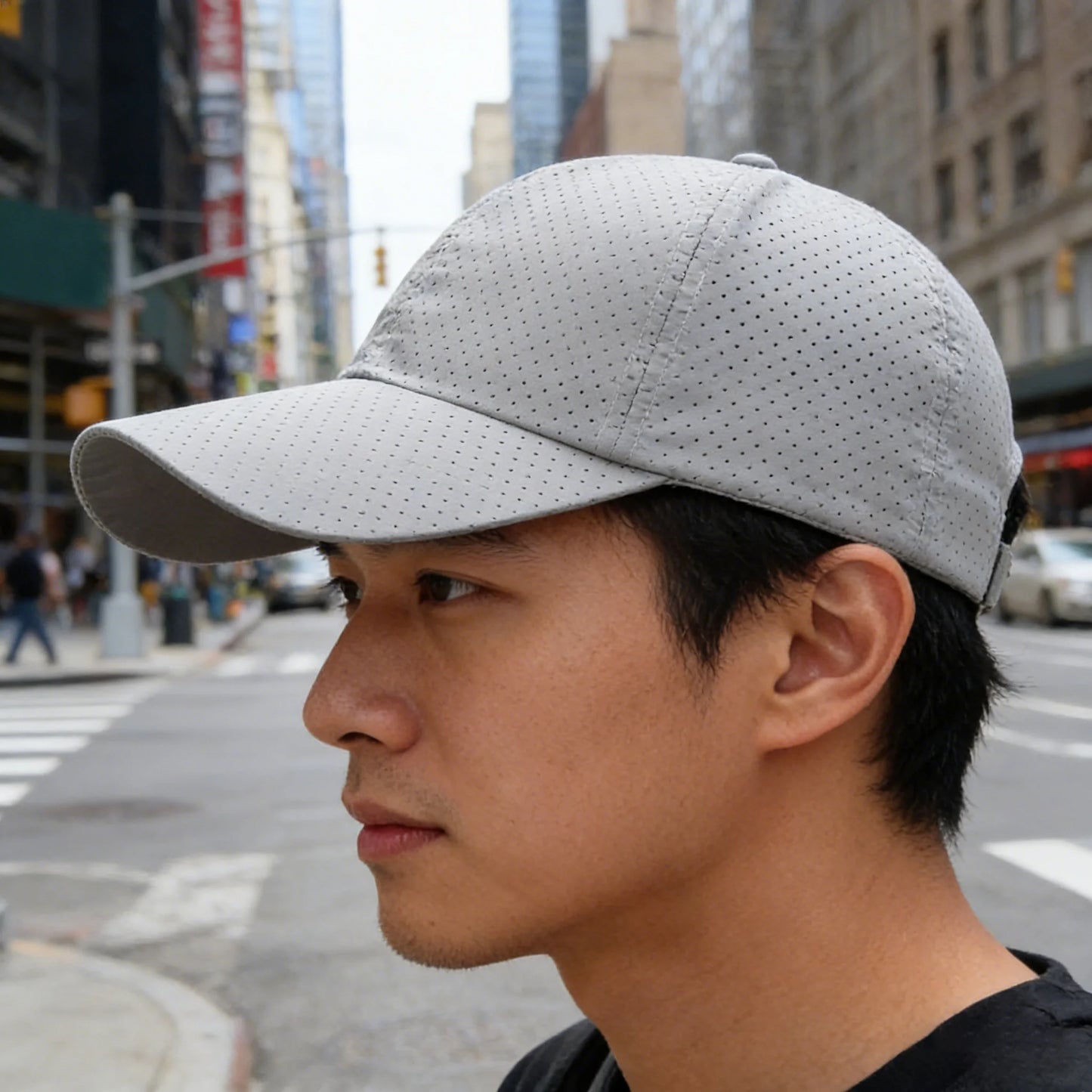 Hat Men Spring Summer Solid Color Mesh Cap Baseball Cap Women Autumn Korean Edition Sunscreen Hat Mesh Breathable Peaked Cap