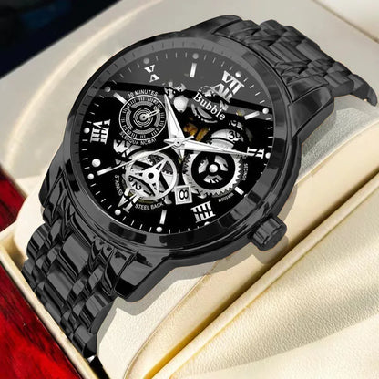 UTHAI L93 Men’s Watch – Trendy style, affordable luxury and versatile; quartz movement, luminescent display, water-resistant, openwork dial with Roman numerals.
