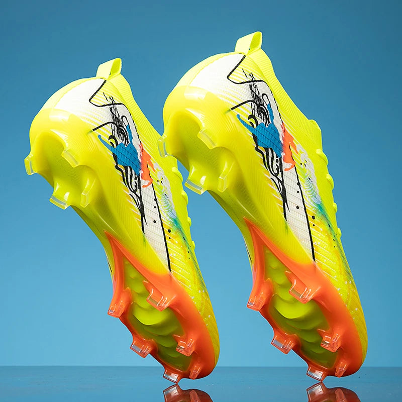 Chaussures de football pour hommes, bottes de football professionnelles originales, chaussures de terrain décontractées de haute qualité, ultra-légères, antidérapantes, pour activités de plein air.