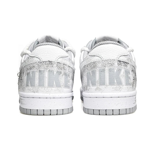 Spersonalizowane trampki Nike Dunk Low „Wao” – edycja specjalna w torbie prezentowej, styl high street, dekonstruowana, ręcznie malowana, z orientalnym gradientem, dla mężczyzn