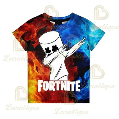 Camiseta Fortnite para niños Banana Peely, camiseta para hombre y mujer, camiseta Battle Royale Game, tops de verano Harajuku