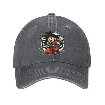 Goku Anime Dragon Ball Men Women Baseball Caps Distressed Denim Hats Cap Vintage Outdoor Running Adjustable Fit Headwear, produit gaming premium Fraquane