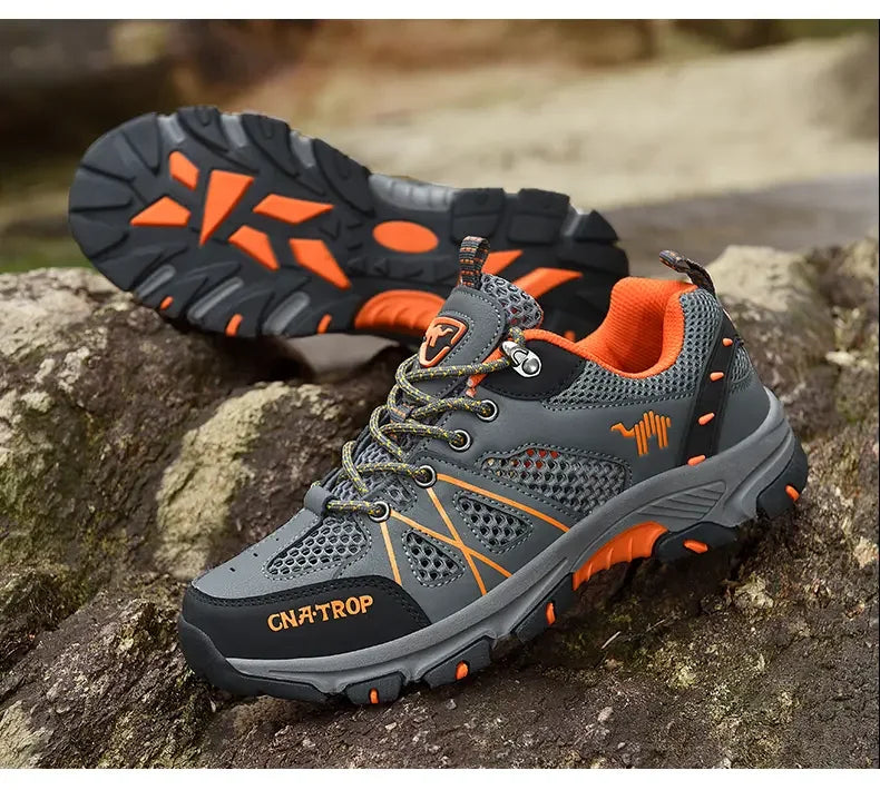 Men's Hiking Shoes Breathable Mesh Sports Single Shoes Summer Outdoor Wear-resistant  Hiking and Hunting Tactical Sports Shoes