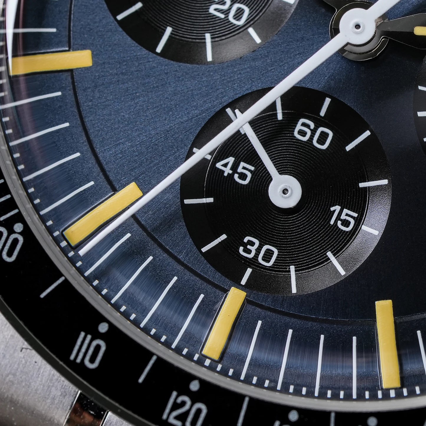 Watchdives WD1863 Watch VK63 Quartz Chronograph Movement Bubble Sapphire Crystal 100m Waterproof Luminous 39mm Vintage Watches