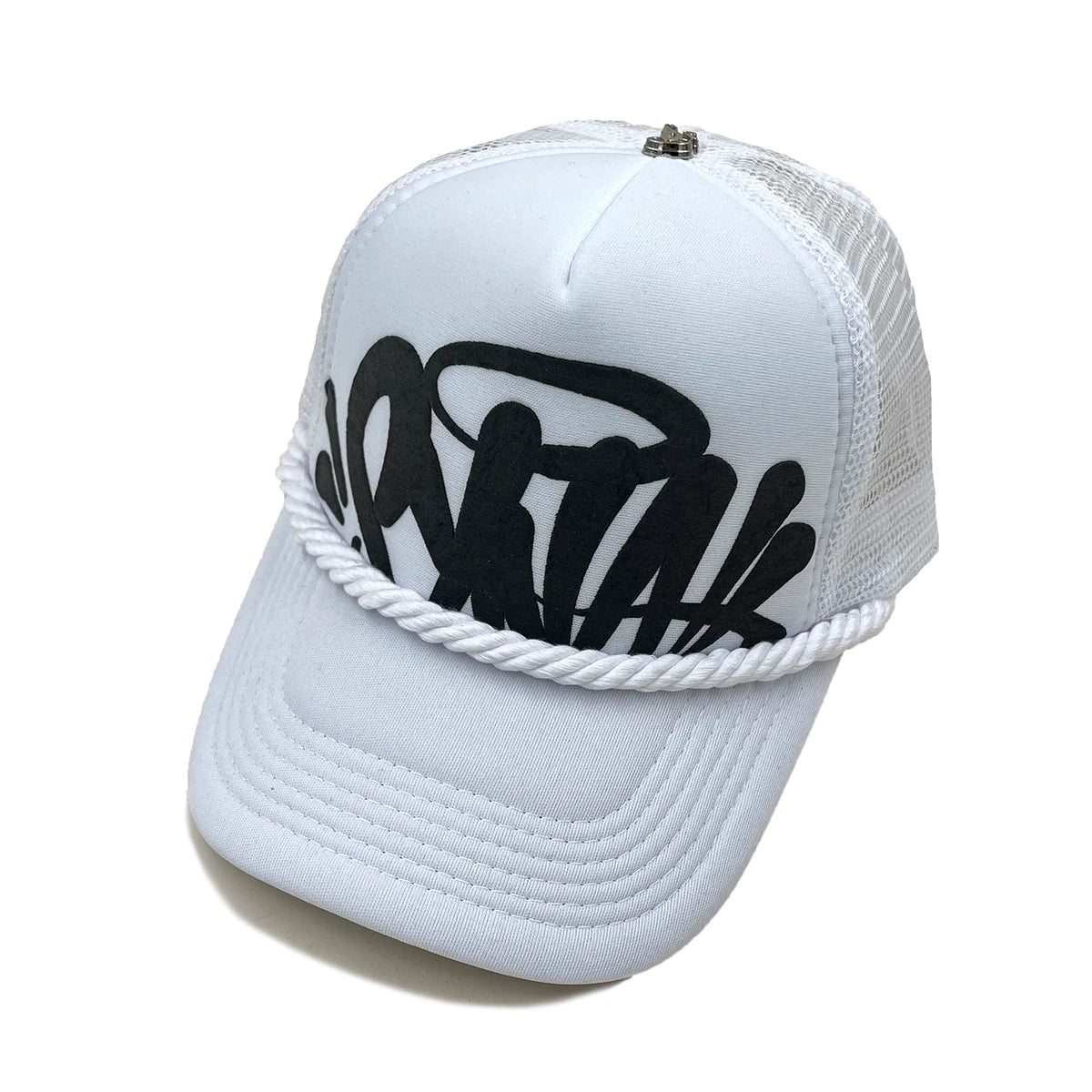 damesmode-baseballpet met letterprint voor lente en zomer, ademende mesh-pet voor buitensporten, heren-truckerpet