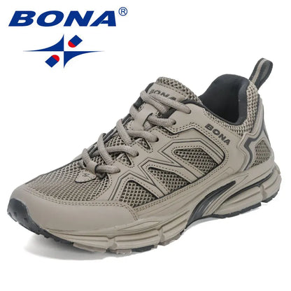 BONA 2023 New Designers Jogging Shoes Men Running Shoes Breathable Brand Sneakers Man Sports Training Walking Shoes Breathable m