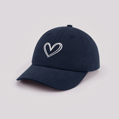 Cartoon heart-shaped Baby Baseball Cap Cute Solid Color Toddler Sun Hat with Ears Summer Adjustable Kids Boy Girl Peaked Cap ﻿