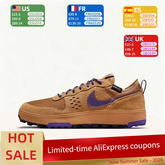 Nike C1TY Retro – trendiga, vardagliga och mångsidiga sneakers av hög kvalitet med slitstark låg profil och halkskyddad sula (unisex) – brun HJ4316-200