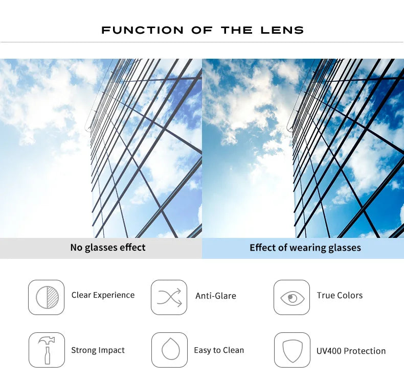 VCKA Myopia Sunglasses Square Prescription -0.5 To -6.0 Women Men Polarized Colorful Lens Sports Nearsighted Astigmatism Eywear