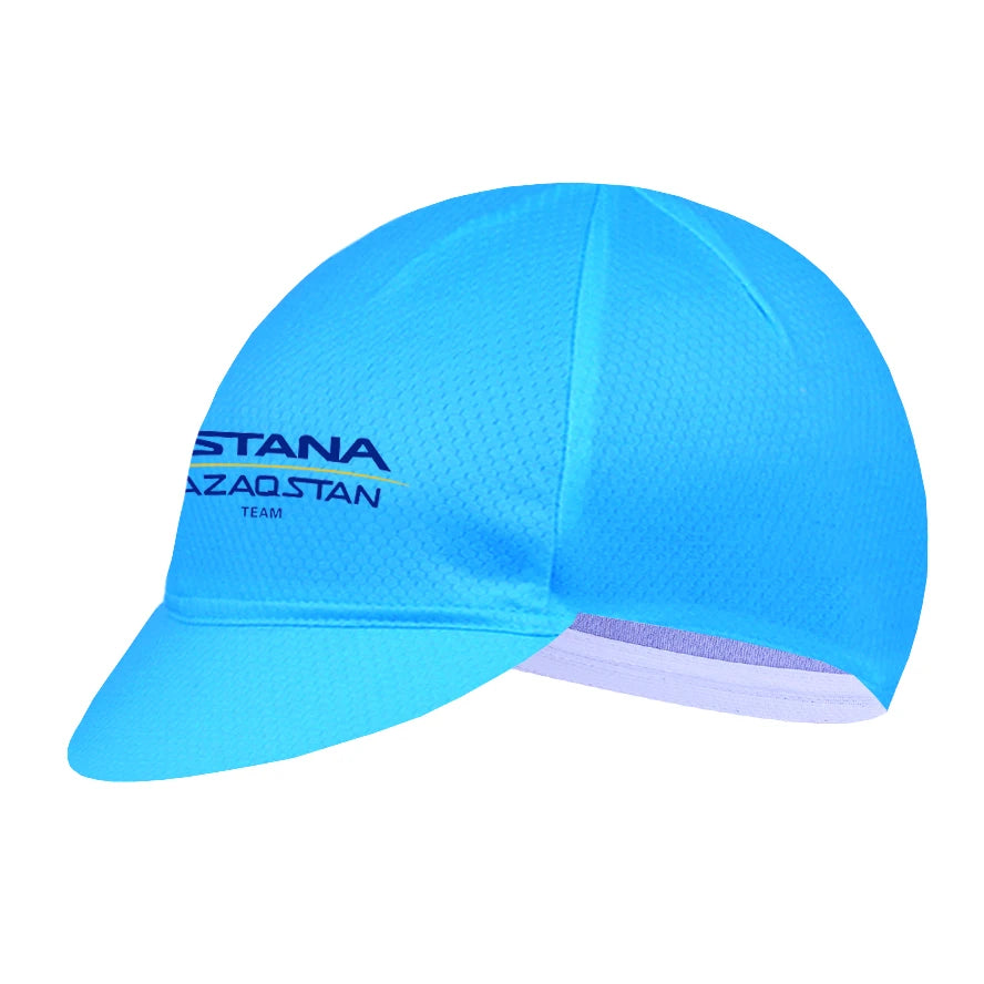 Blue 2026 UAE Cycling Hat MEN'S Summer Classic Cycling Caps Quick Dry BIG M Bike Mountain MTB Racing Bicycle Hat Under Helmet