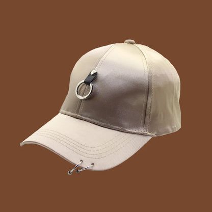 Kobiety Mężczyźni Hip Hop K-pop Czapka baseballowa typu snapback Jednolita kolorystyka z pierścieniem Sport Taniec Podróże Miłośnik Czapka dla taty Czapki Streetwear Regulowana