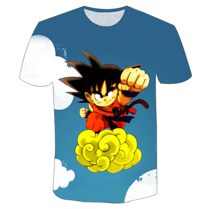 Dragon Ball T-Shirt Kids Adults Top T-Shirt Anime Character Son Goku Super Saiyan T-Shirt Boy Children's Clothes Summer T-Shirts