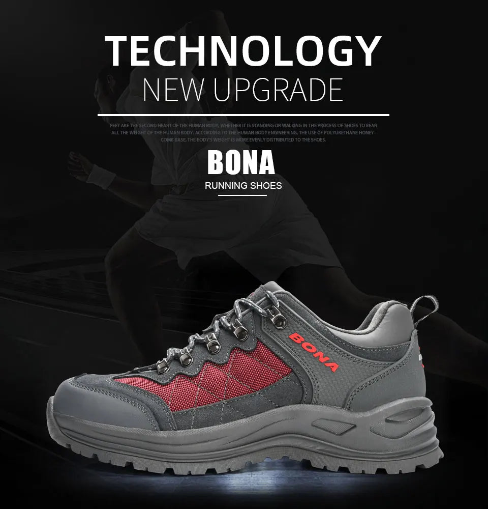 BONA New Designers túracipő, trekking cipő, férfi cipő, férfi túra- és sétálócipő, Mansculino horgász-, kemping- és futócipő