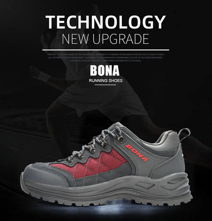BONA New Designers túracipő, trekking cipő, férfi cipő, férfi túra- és sétálócipő, Mansculino horgász-, kemping- és futócipő