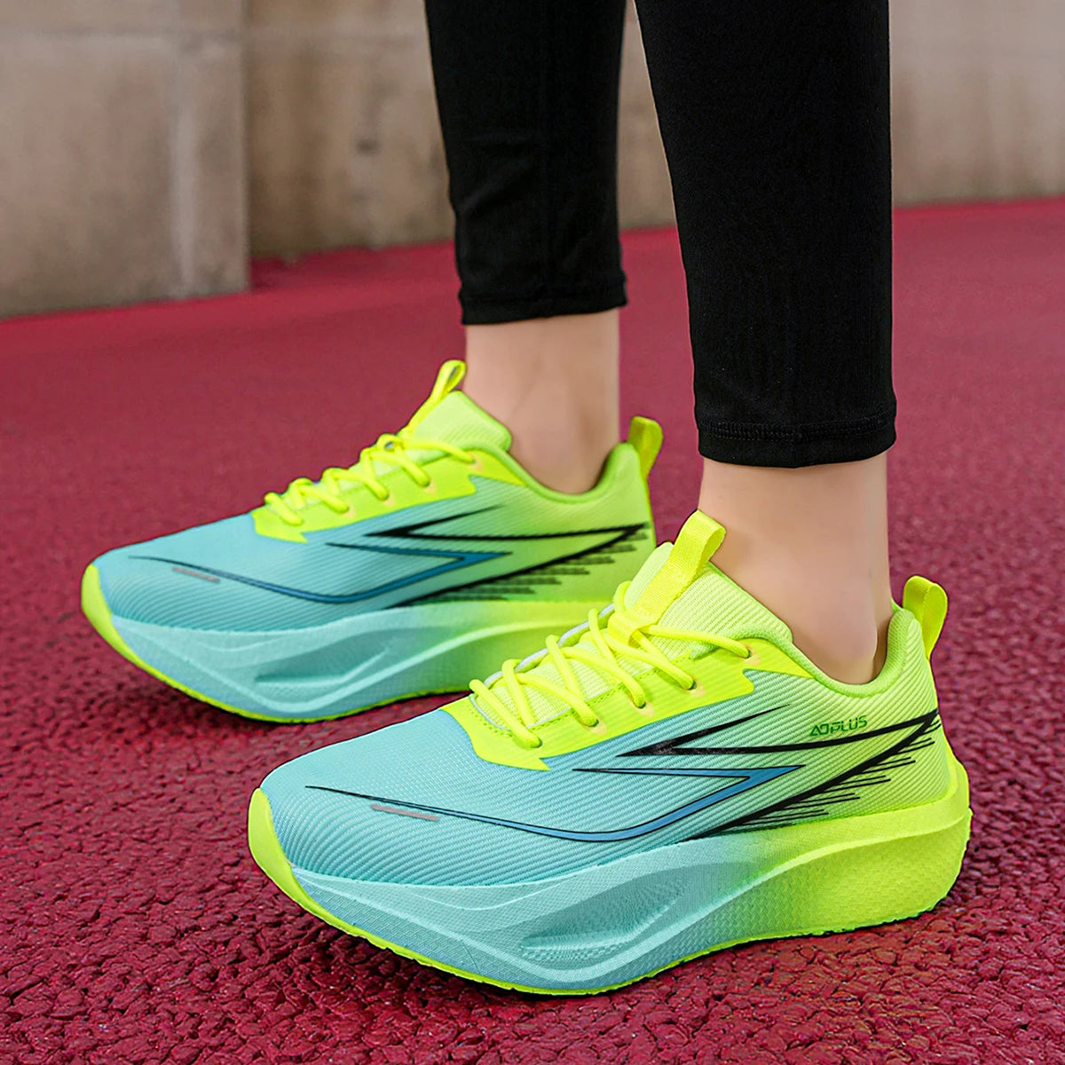 Scarpe sportive unisex alla moda in rete traspirante, scarpe da corsa professionali, scarpe sportive comode con lacci per il fitness all’aperto da uomo