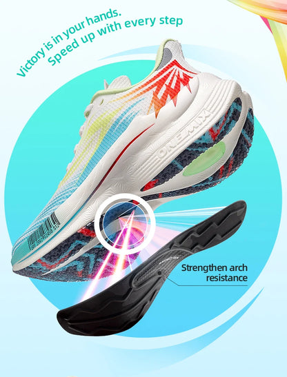 Zapatillas deportivas de running ONEMIX 2025 con placa de carbono para hombre y mujer, transpirables, amortiguadas, antideslizantes, PB, ligeras y con efecto rebote