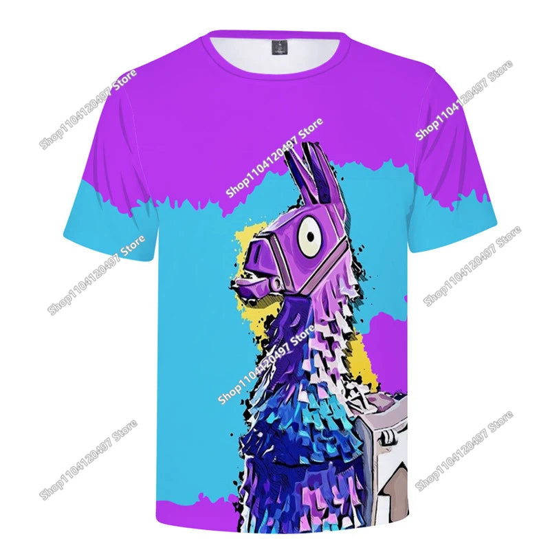 Halloween Peely 3D majica za dječake i djevojčice, božićna Fortnite majica, Battle Royale streetwear za djecu, Victory Game muška majica, odjeća
