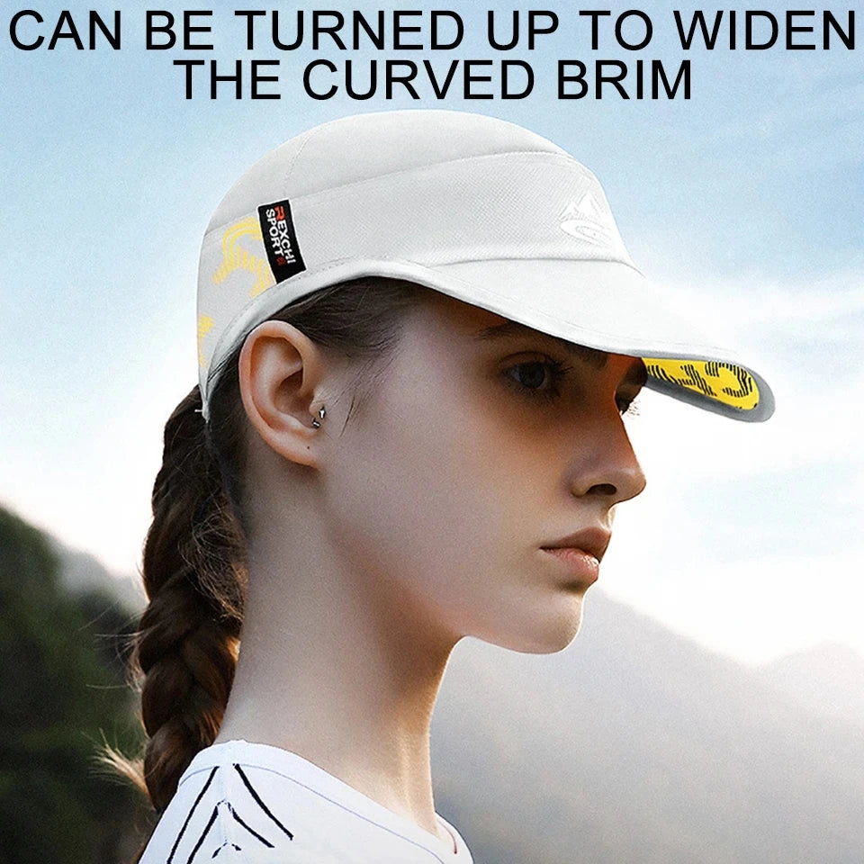 LOOGDEEL Outdoor Sports Running Hat Women Men Quick-drying Breathable Bike Sunshade Headwear Anti-UV Cycling Mountaineering Cap