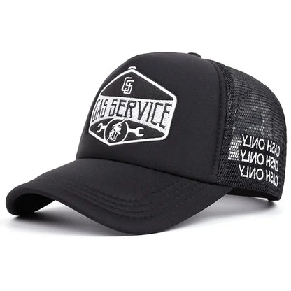 New Letter Embroidery Baseball Hats New Unisex Hip Hop Breathable Personal Sunshade Mesh Versatile Street Fashion Trucker Caps