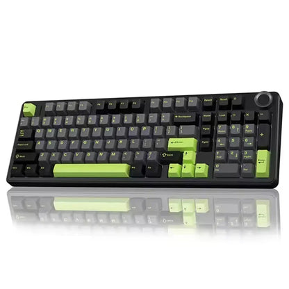 Teclado mecánico gaming AULA F99 Pro E-sports de tres modos, RGB, hot-swappable, 96%, PBT, inalámbrico personalizado con perilla multimedia