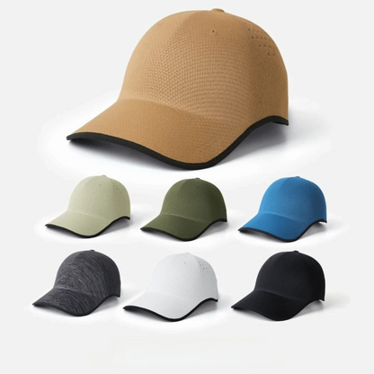 Creative Gift Seamless Baseball Cap Quick Drying Packable Sports Hat Polyester Lightweight Visor Cap