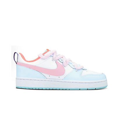 Op maat gemaakte sneakers Nike Court Borough Whale Heart & Bear Candy Wrapper Zoet, lief en speels Skateboard-sneakers voor dames