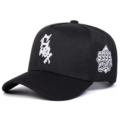 Unisex SOX 9999 Letter Embroidery Baseball Caps Adjustable Casual Hats Spring and Autumn Outdoor Sunscreen Hat