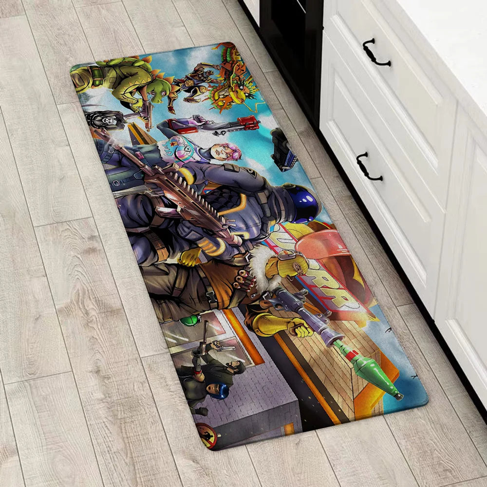 Entrance Hot Game Fortnites Front Door Doormat Non-slip Kitchen Rug Living Room Rugs Balcony Bathroom Foot Mat Floor Mats Carpet