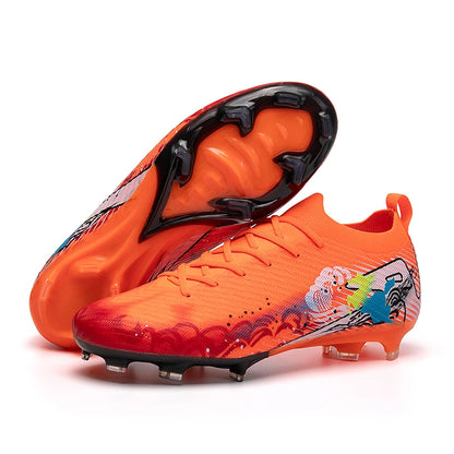 Nuovi scarpini da calcio da uomo, tacchetti FG antiscivolo per allenamento, scarpe da calcio con tacchetti lunghi, da partita, ultraleggeri, per outdoor, dropshipping