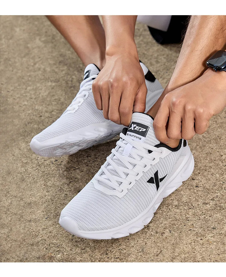 Xtep Running Shoes For Men 2025 Spring Sweat-Absorbing Sports Shoes Wear-Resistant Stability Sporty Sports Sneakers 880119115131