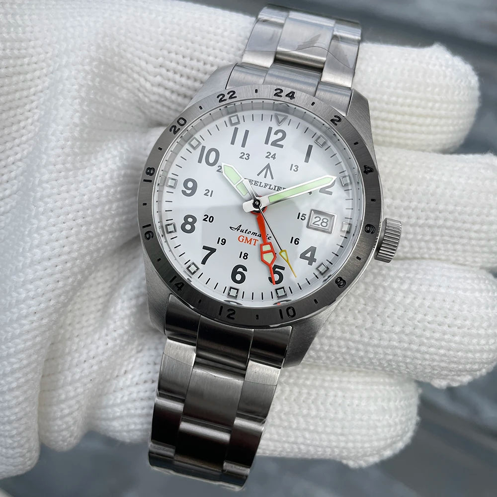 STEELFLIER Official SF792 GMT Mechanical Wristwatch NH34 Movement Super BGW9 C3 Luminous 200M Waterproof Men's Luxury Dive Watch