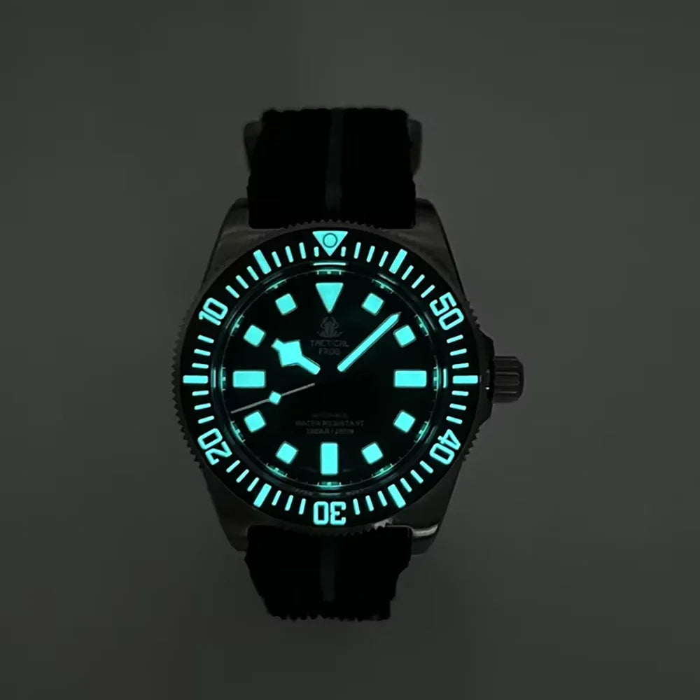 Tactical Frog FXD V4 Mechanical Watch NH35 Automatic Movement Titanium Mens Watches 200m Waterproof Sapphire Luminous 42mm Watch