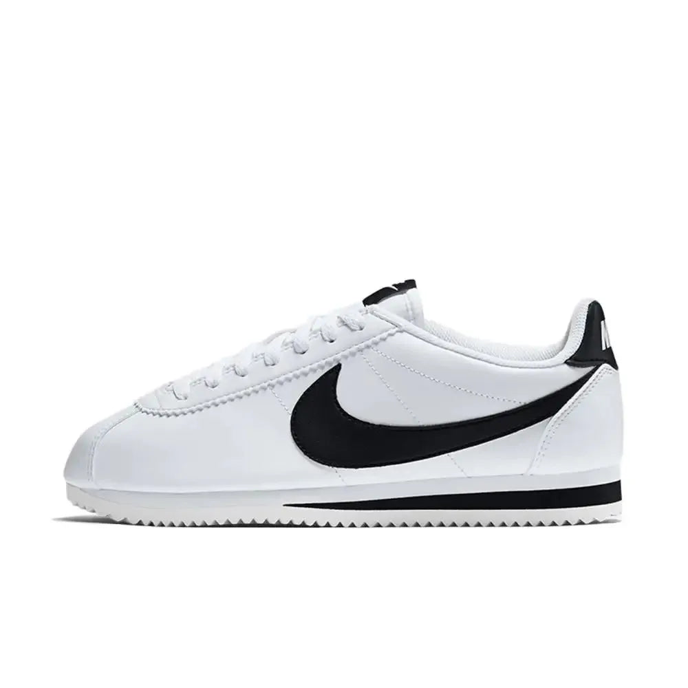 Nike Cortez Retro: Non-Slip, Durable, Lightweight, and Versatile Low-Top Running Shoes for Women in Black and White 807471-101