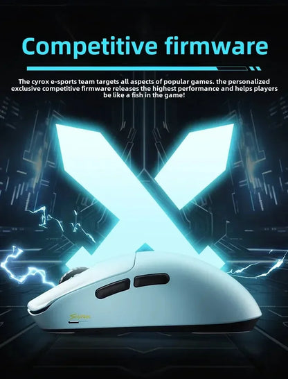 SCYROX V6 non-porous wireless mouse esports 40g 750IPS with 8k receiver fast response pixart 3950 high quality 8KHz web driver