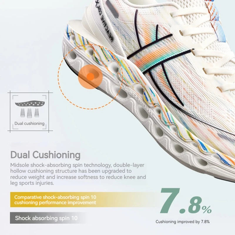 Xtep Reactive Coil 11.0 — Sapatilhas de corrida para homem, calçado desportivo de verão com amortecimento, ressalto e conforto suave 976219110026