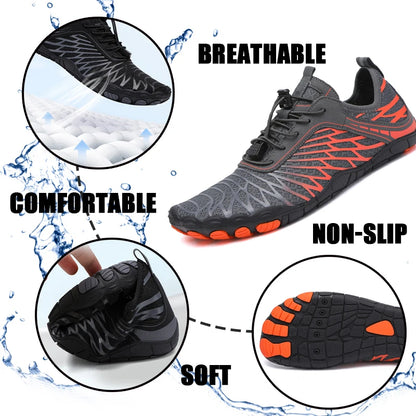 Męskie buty do wody, damskie buty plażowe do chodzenia boso, buty wodne, szybkoschnące buty do pływania, brodzenia i sportów wodnych, buty do wiosłowania, wędkowania i surfowania
