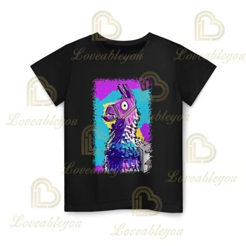 Battle Royale majica Fortnite T-shirt Victory Cartoon topovi za tinejdžere, dječja odjeća Hero Game Fortress Night 3D za dječake i djevojčice