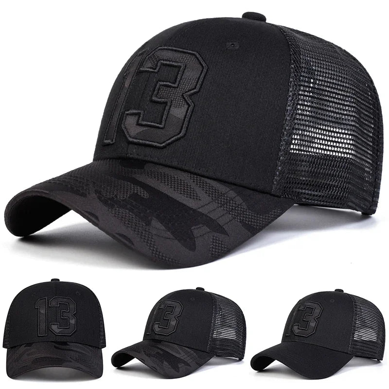 Unisex 13 Cloth Embroidery Embroidery Baseball Net Caps Spring Summer Outdoor Adjustable Casual Hats Sunscreen Hat Sports Cap