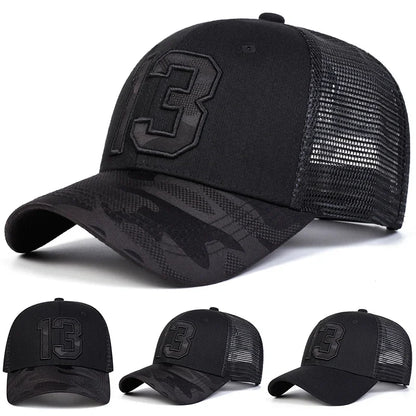 Unisex 13 Cloth Embroidery Embroidery Baseball Net Caps Spring Summer Outdoor Adjustable Casual Hats Sunscreen Hat Sports Cap