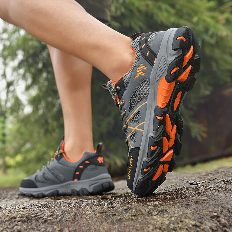 Men's Hiking Shoes Breathable Mesh Sports Single Shoes Summer Outdoor Wear-resistant  Hiking and Hunting Tactical Sports Shoes