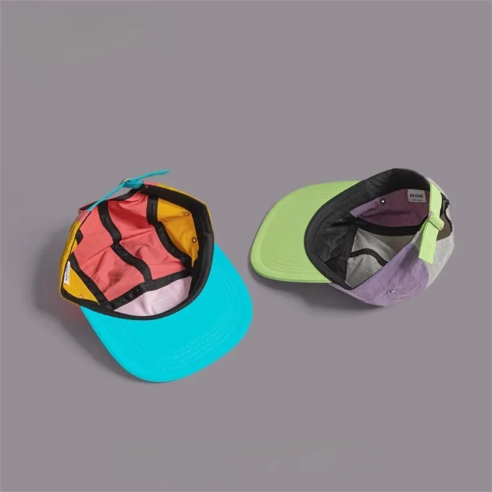 Retro Japanese Style Hip-hop Hats 5 Panel Thin Flat Brimmed Baseball Cap Quick-drying Breathable Sunscreen Hat Unisex
