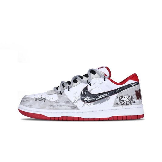 Spersonalizowane trampki Nike Big NIKE LOW Dust Ruin Graffiti Print – modne niskie buty skateboardowe dla mężczyzn