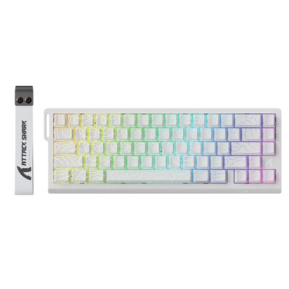 Tastiera meccanica da gaming ATTACK SHARK X68 HE Rapid Trigger 60% cablata con attuazione regolabile, switch magnetici Hall Effect, 8KH