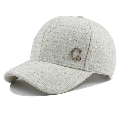 Metal M Patch Baseball Cap Black Elegant Man Hat Lightweight Adjustable Sun Hat For Women Female
