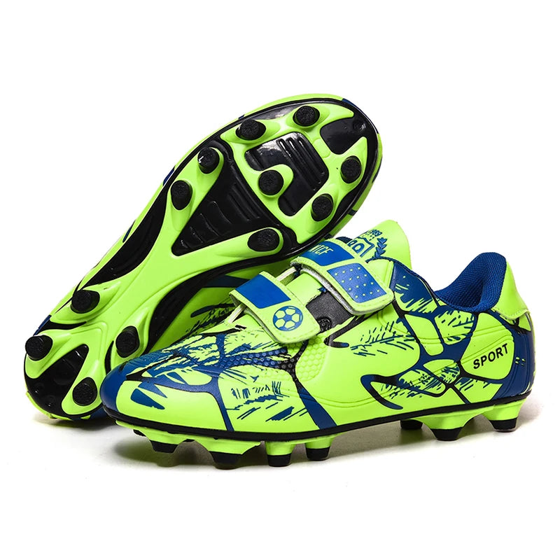Chaussures de football pour enfants FG/TF, bottes de football pour garçons, crampons d'extérieur, crampons de futsal, chaussures de sport d'entraînement, taille 33-38