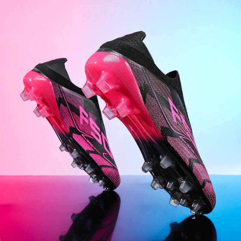 Nouvelles Chaussures de Football pour Hommes Antidérapantes, Crampons de Futsal Intérieur et de Football sur Gazon, Baskets Montantes de Haute Qualité, Meilleures Ventes pour l'Extérieur